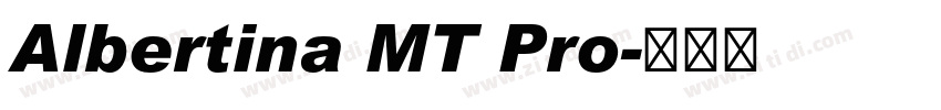 Albertina MT Pro字体转换